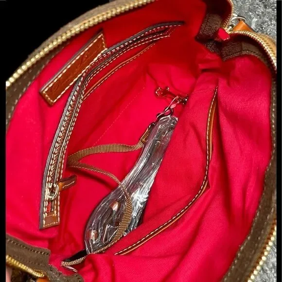 NWT Dooney & Bourke Suede Domed Satchel - Picture 6 of 10